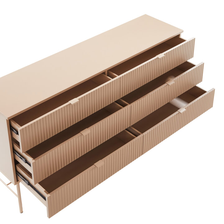 Kummut SEQUENCE 158x40xH83cm, cappuccino Elutoamööbel H01-700 Kapid