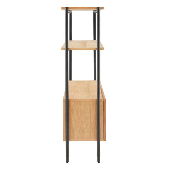Riiul NATE 125,5x32xH117cm, tamm Elutoamööbel