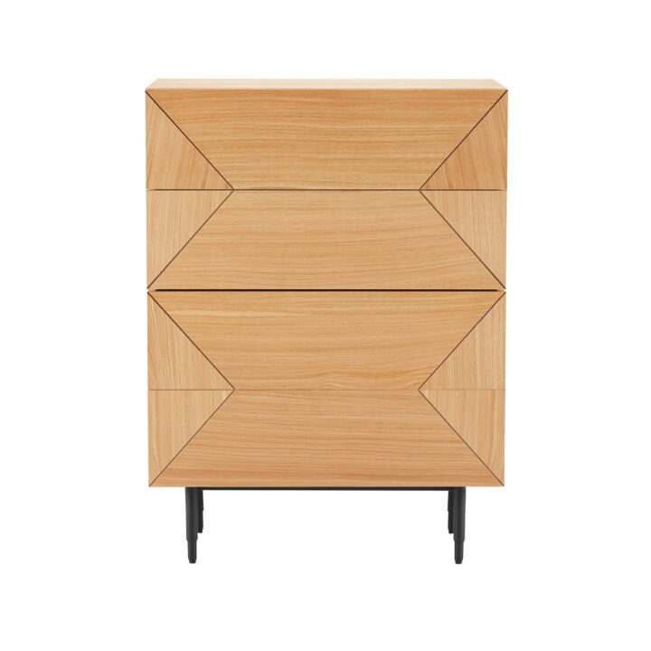 Kummut NATE 75x40xH102cm, tamm Elutoamööbel