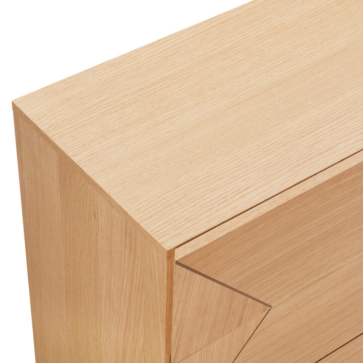 Kummut NATE 75x40xH102cm, tamm Elutoamööbel