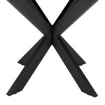 Söögilaud VANCOUVER D120xH75cm, must suitsutamm Söögituba
