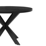 Söögilaud VANCOUVER D120xH75cm, must suitsutamm Söögituba