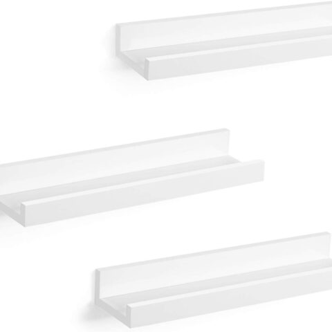 Seinariiul 38x10x5cm valge Seinariiulid