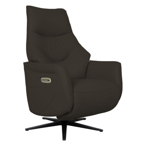Tugitool DAYANA elektriline recliner 74x84xH115cm, pruun nahk Elutoamööbel