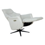 Tugitool DAYANA elektriline recliner 74x84xH115cm, beež nahk Elutoamööbel