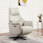 Tugitool DAYANA elektriline recliner 74x84xH115cm, beež nahk Elutoamööbel