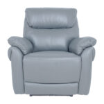 Tugitool BOWEN elektriline recliner 95x86xH102cm, hallikasbeež naturaalne nahk Elutoamööbel
