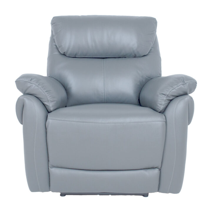 Tugitool BOWEN elektriline recliner 95x86xH102cm, hallikasbeež naturaalne nahk Elutoamööbel