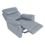 Tugitool BOWEN elektriline recliner 95x86xH102cm, hallikasbeež naturaalne nahk Elutoamööbel