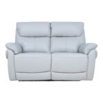 Diivan BOWEN 2-kohaline elektriline recliner 150x86xH102cm, hallikasbeež naturaalne nahk Diivanid