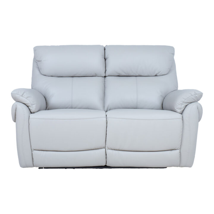 Diivan BOWEN 2-kohaline elektriline recliner 150x86xH102cm, hallikasbeež naturaalne nahk Diivanid