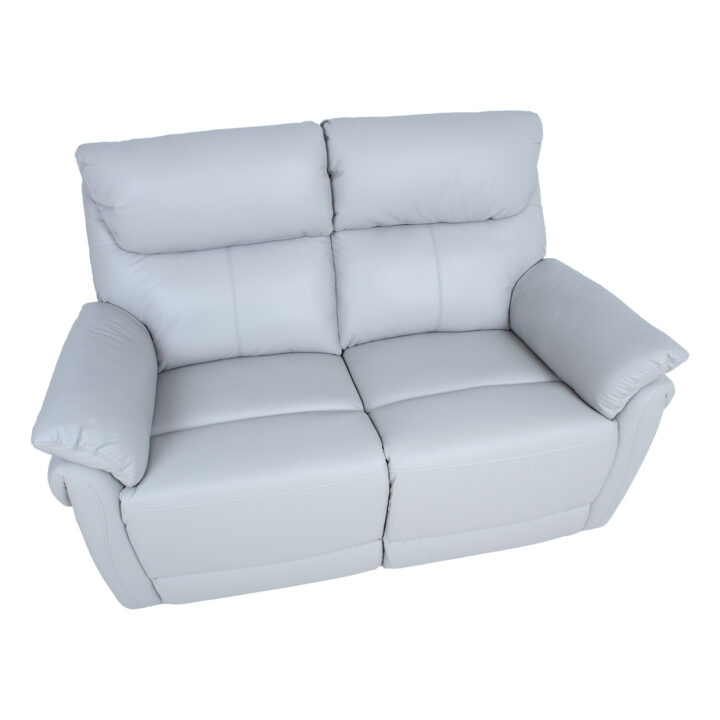 Diivan BOWEN 2-kohaline elektriline recliner 150x86xH102cm, hallikasbeež naturaalne nahk Diivanid