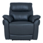 Tugitool BOWEN elektriline recliner 95x86xH102cm, tumehall naturaalne nahk Elutoamööbel
