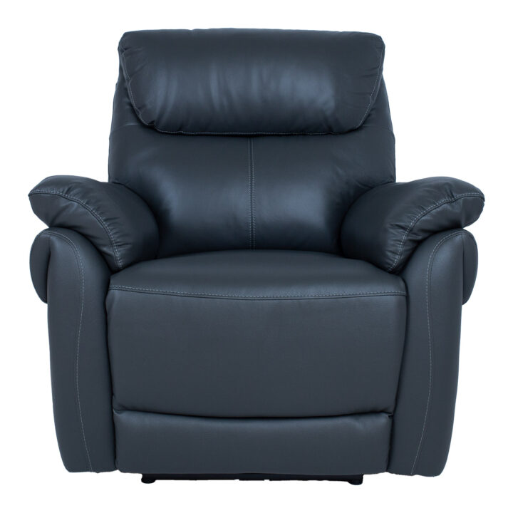 Tugitool BOWEN elektriline recliner 95x86xH102cm, tumehall naturaalne nahk Elutoamööbel
