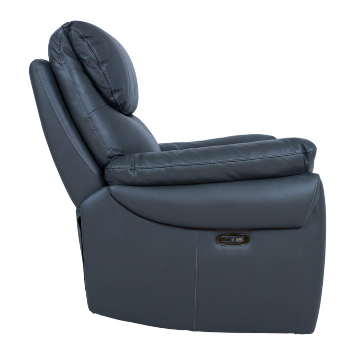 Tugitool BOWEN elektriline recliner 95x86xH102cm, tumehall naturaalne nahk Elutoamööbel