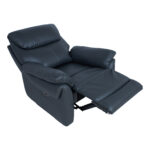 Tugitool BOWEN elektriline recliner 95x86xH102cm, tumehall naturaalne nahk Elutoamööbel