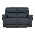 Diivan BOWEN 2-kohaline elektriline recliner 150x86xH102cm, tumehall naturaalne nahk Diivanid