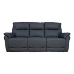 Diivan BOWEN 3-kohaline elektriline recliner 206x86xH102cm, tumehall naturaalne nahk Diivanid