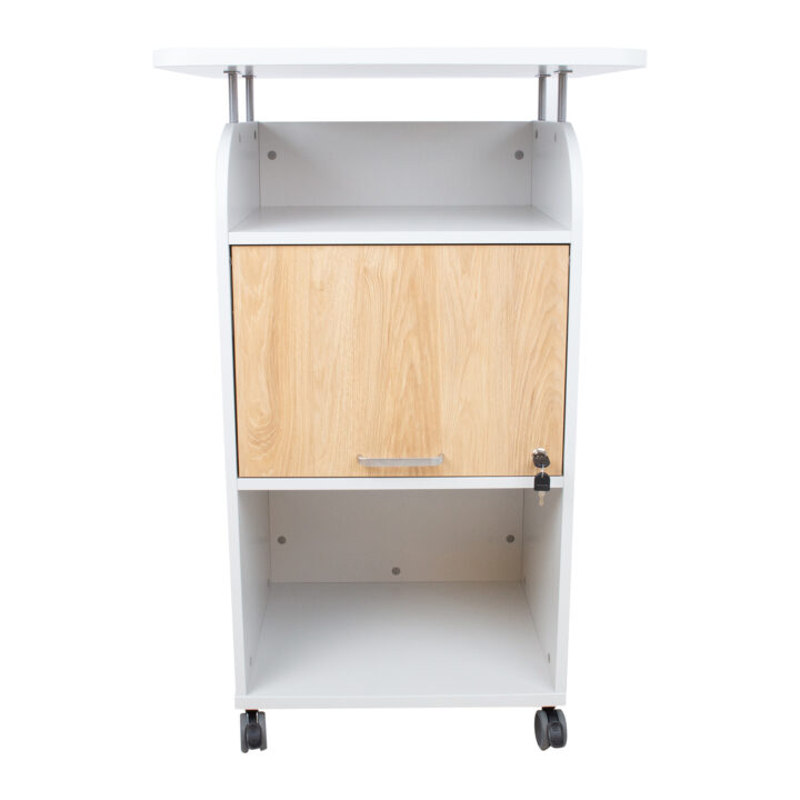 Mobiilne kapp ERGO 70x63xH113,5cm, hallikasvalge, mööbliplaat Kirjutuslauad ERGO