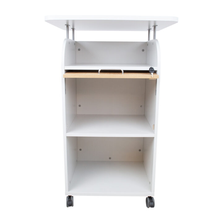 Mobiilne kapp ERGO 70x63xH113,5cm, hallikasvalge, mööbliplaat Kirjutuslauad ERGO