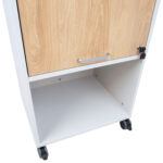 Mobiilne kapp ERGO 70x63xH113,5cm, hallikasvalge, mööbliplaat Kirjutuslauad ERGO