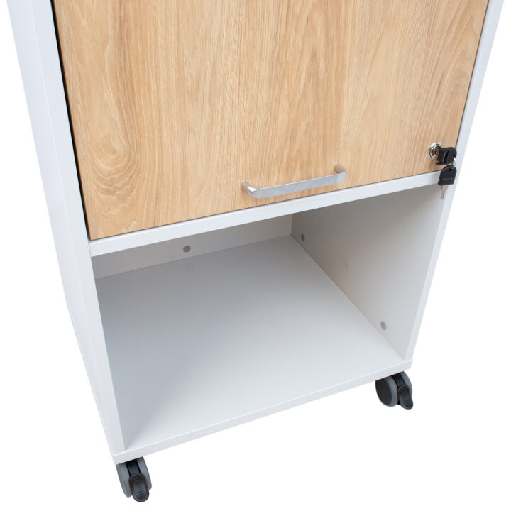 Mobiilne kapp ERGO 70x63xH113,5cm, hallikasvalge, mööbliplaat Kirjutuslauad ERGO