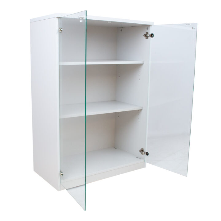 Kapp ERGO 80×44,5xH115,5cm, hallikasvalge, mööbliplaat, klaas Kodukontor ERGO