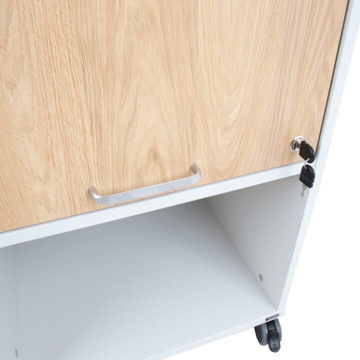Mobiilne kapp ERGO 56x47xH113,5cm, hallikasvalge, mööbliplaat Kirjutuslauad ERGO