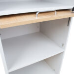 Mobiilne kapp ERGO 56x47xH113,5cm, hallikasvalge, mööbliplaat Kirjutuslauad ERGO