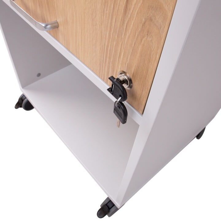 Mobiilne kapp ERGO 56x47xH113,5cm, hallikasvalge, mööbliplaat Kirjutuslauad ERGO