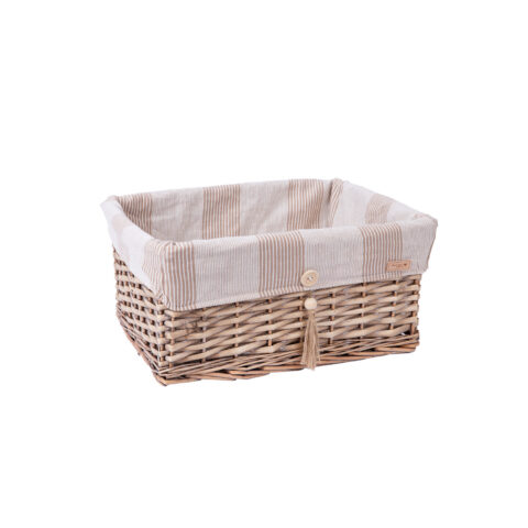 Korv WILLI STRIPE 42x32xH19cm Korvid ja korvriiulid Korvid ja korvriiulid