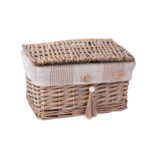 Korv WILLI STRIPE kaanega 30x20xH18cm Korvid ja korvriiulid Korvid ja korvriiulid
