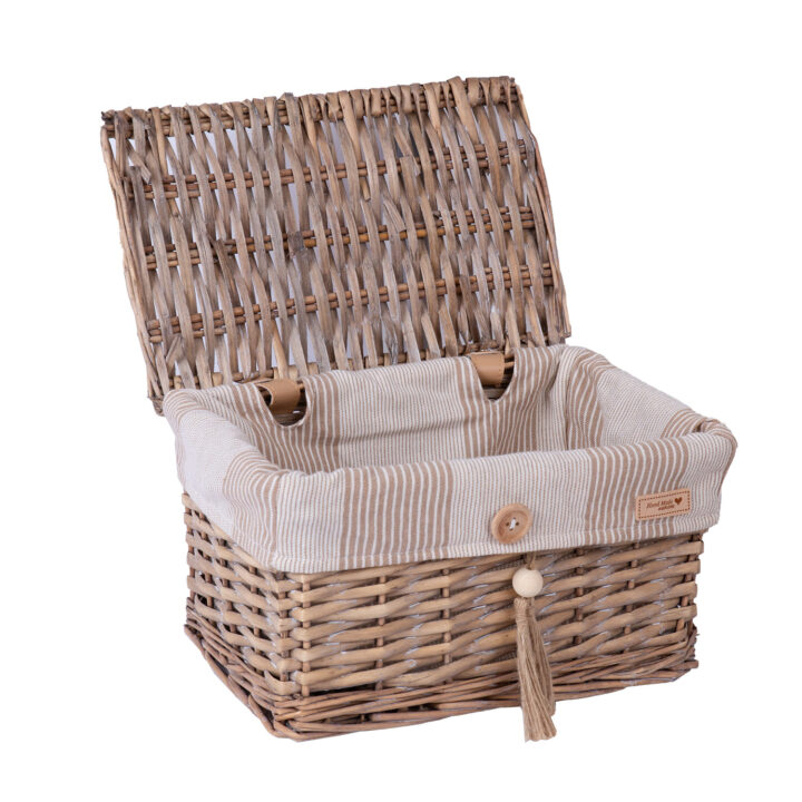 Korv WILLI STRIPE kaanega 30x20xH18cm Korvid ja korvriiulid Korvid ja korvriiulid