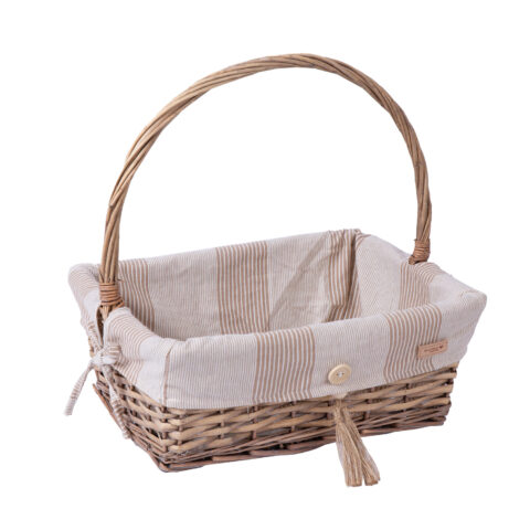 Korv WILLI STRIPE 37x28xH15/39cm Korvid ja korvriiulid Korvid ja korvriiulid