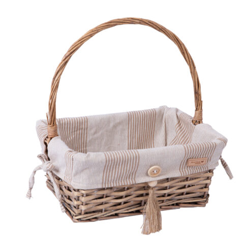 Korv WILLI STRIPE 30x21xH13/33cm Korvid ja korvriiulid Korvid ja korvriiulid