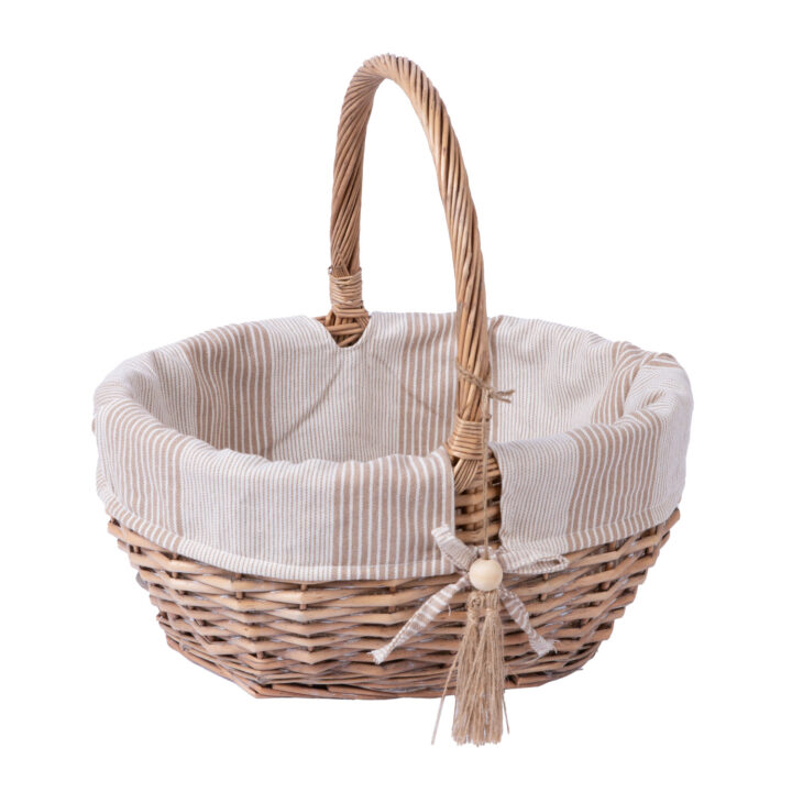 Korv WILLI STRIPE 33x25xH17/34cm Korvid ja korvriiulid Korvid ja korvriiulid