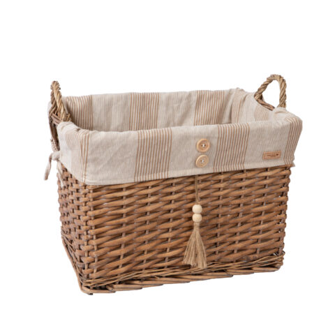 Korv WILLI STRIPE 44x33xH30cm Korvid ja korvriiulid Korvid ja korvriiulid