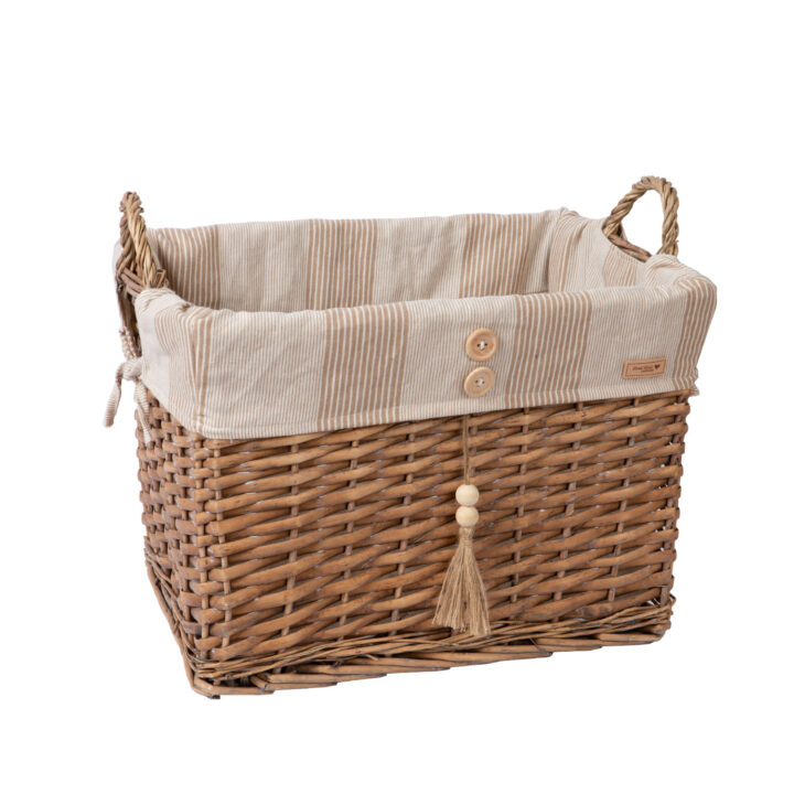 Korv WILLI STRIPE 44x33xH30cm Korvid ja korvriiulid Korvid ja korvriiulid