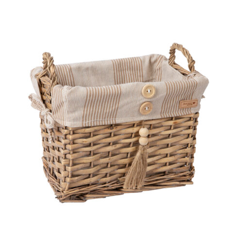 Korv WILLI STRIPE 29x19xH22cm Korvid ja korvriiulid Korvid ja korvriiulid