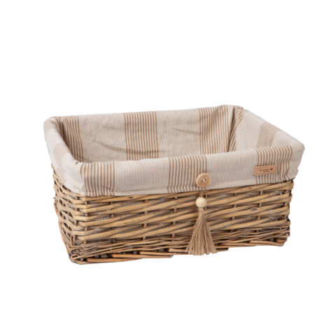Korv WILLI STRIPE 40x31xH17cm Korvid ja korvriiulid Korvid ja korvriiulid