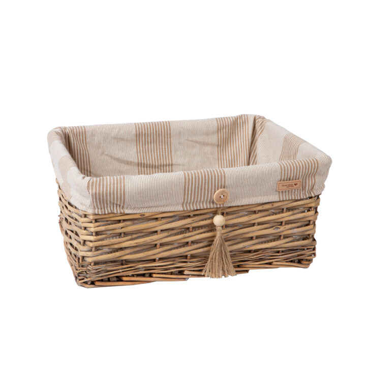 Korv WILLI STRIPE 40x31xH17cm Korvid ja korvriiulid Korvid ja korvriiulid