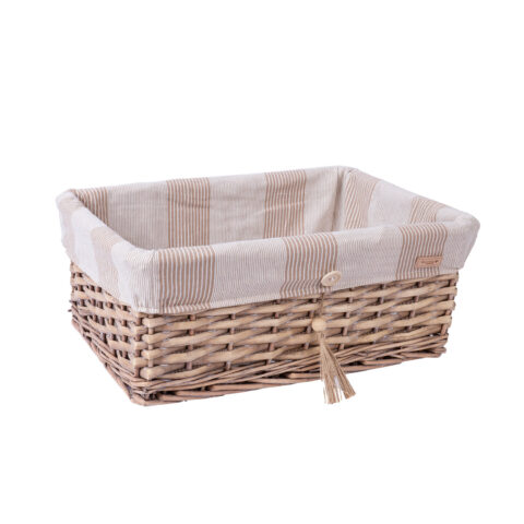 Korv WILLI STRIPE 43x30xH18cm Korvid ja korvriiulid Korvid ja korvriiulid