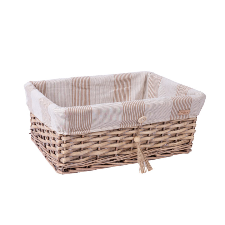 Korv WILLI STRIPE 43x30xH18cm Korvid ja korvriiulid Korvid ja korvriiulid