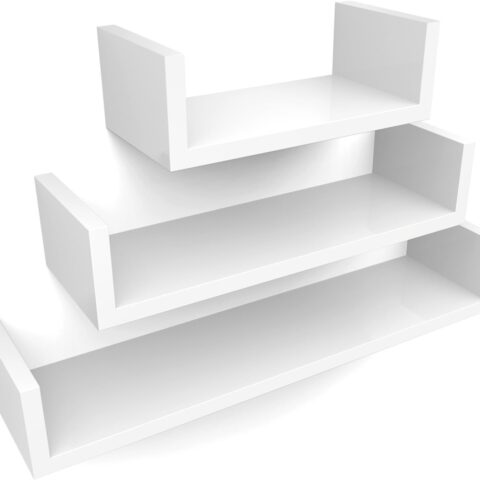 Seinariiul 30x15x10cm/ 45x15x10cm/ 60x15x10cm valge Seinariiulid