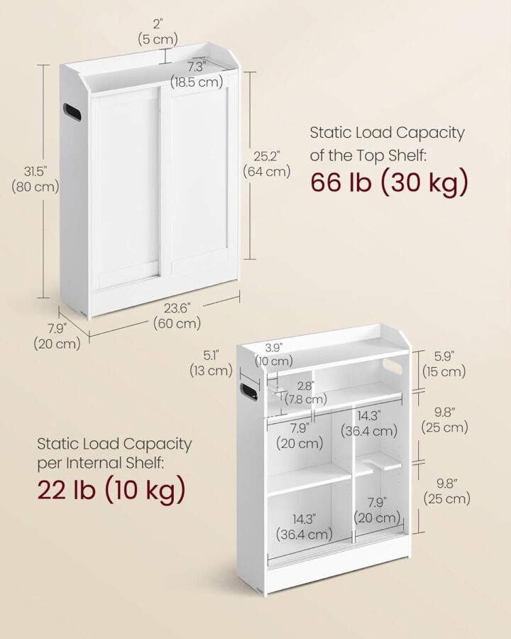 Vannitoakapp 60x20x80cm Vannitoakapid