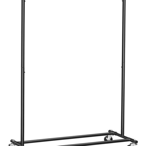 Riiderest (92-132)x45.4x160cm, must Riidestanged ja nagid