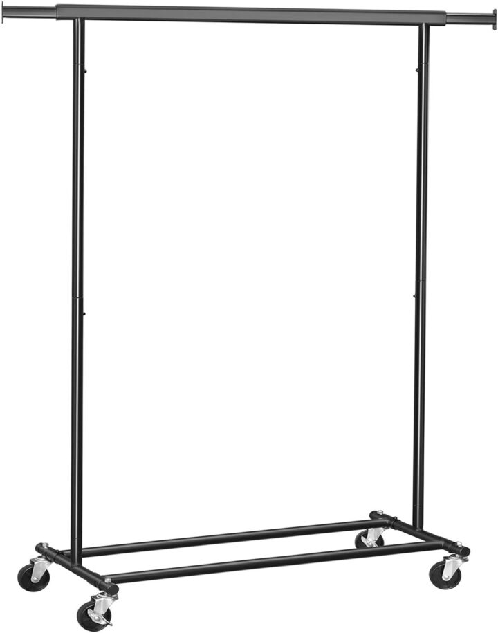 Riiderest (92-132)x45.4x160cm, must Riidestanged ja nagid