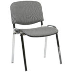Klienditool ISO, 54,5×42,5xH82cm, iste: kangas: värvus: hall, raam: kroomitud Klienditoolid ISO