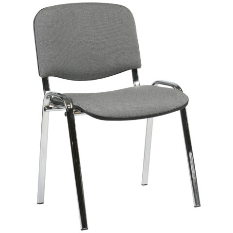 Klienditool ISO, 54,5×42,5xH82cm, iste: kangas: värvus: hall, raam: kroomitud Klienditoolid ISO