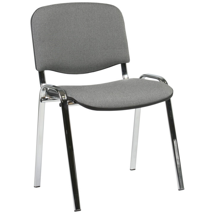 Klienditool ISO, 54,5×42,5xH82cm, iste: kangas: värvus: hall, raam: kroomitud Klienditoolid ISO
